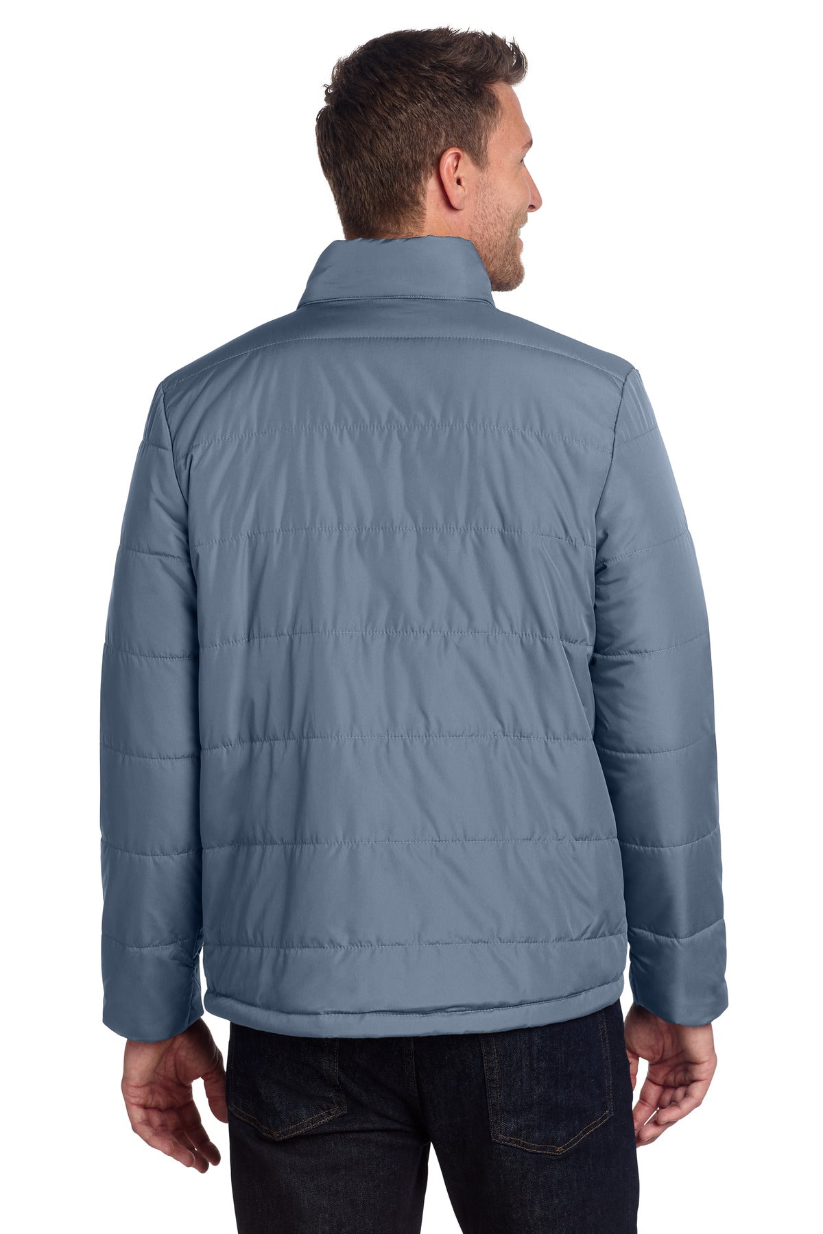 Port Authority Puffer Jacket – Dusk Blue – back