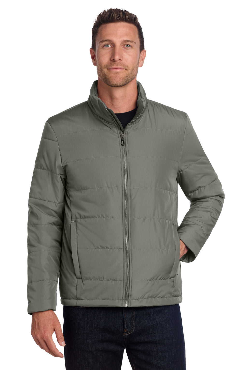 Port Authority Puffer Jacket – Shadow Grey