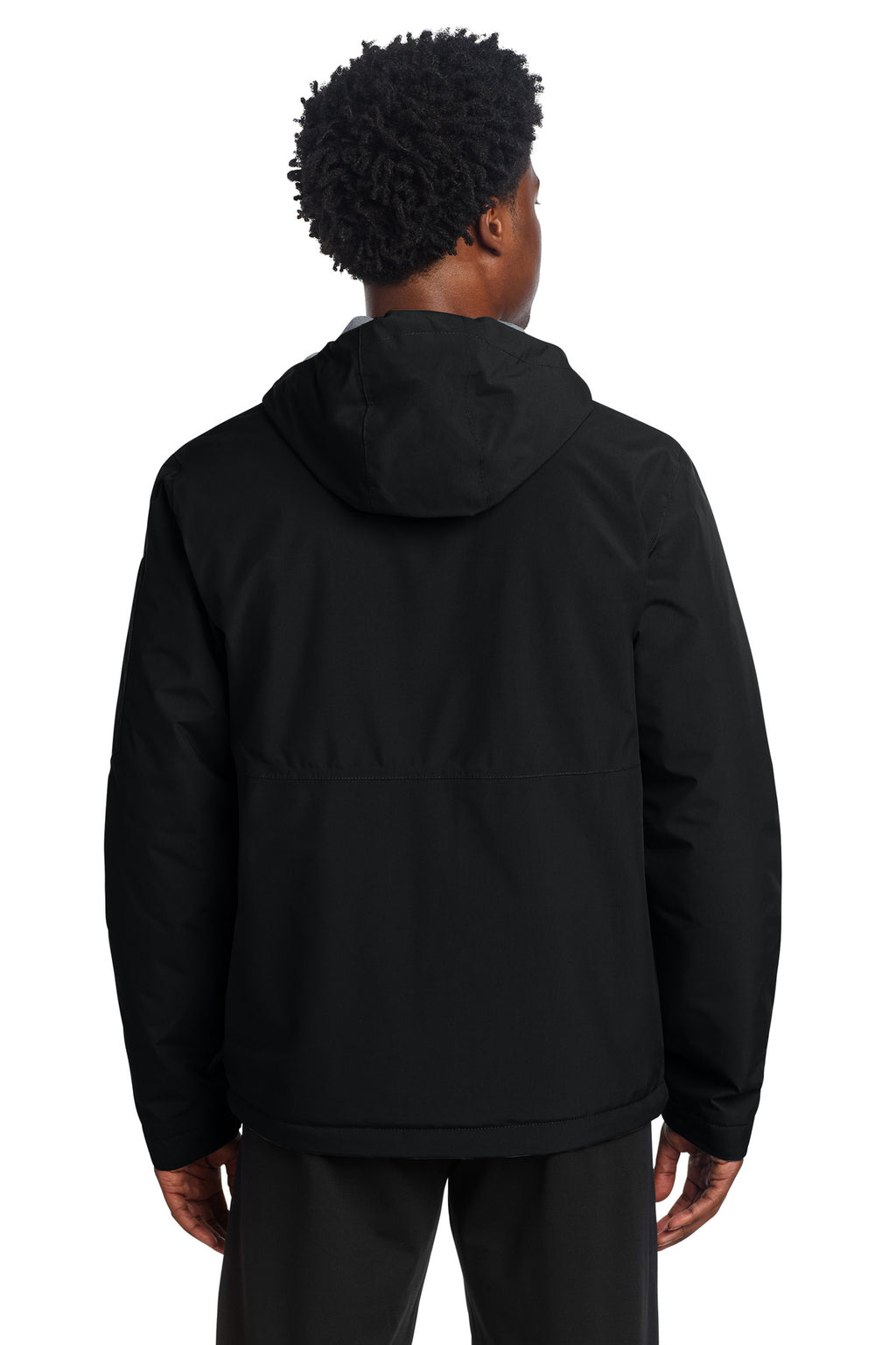Sport-Tek Waterproof Insulated Jacket – Black – back