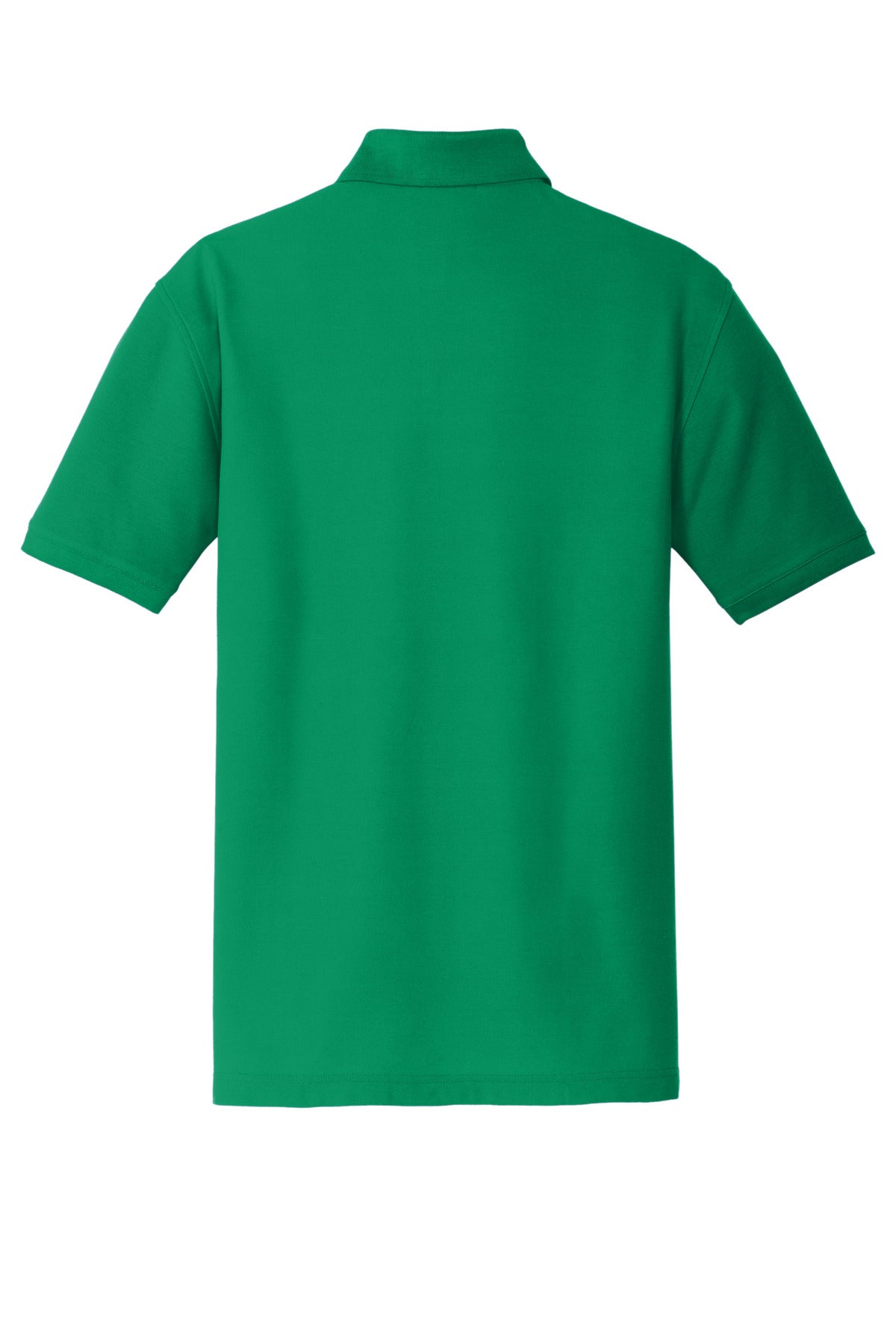 Port Authority Core Classic Pique Polo – Bright Kelly Green – flat back