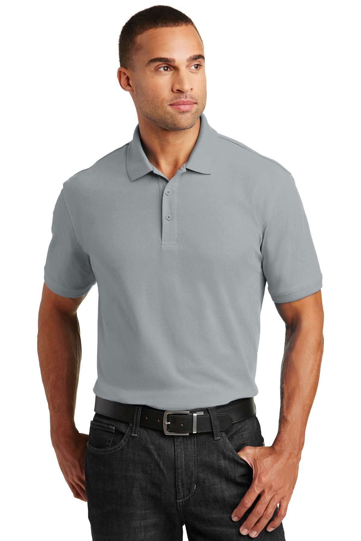Port Authority Core Classic Pique Polo – Gusty Grey