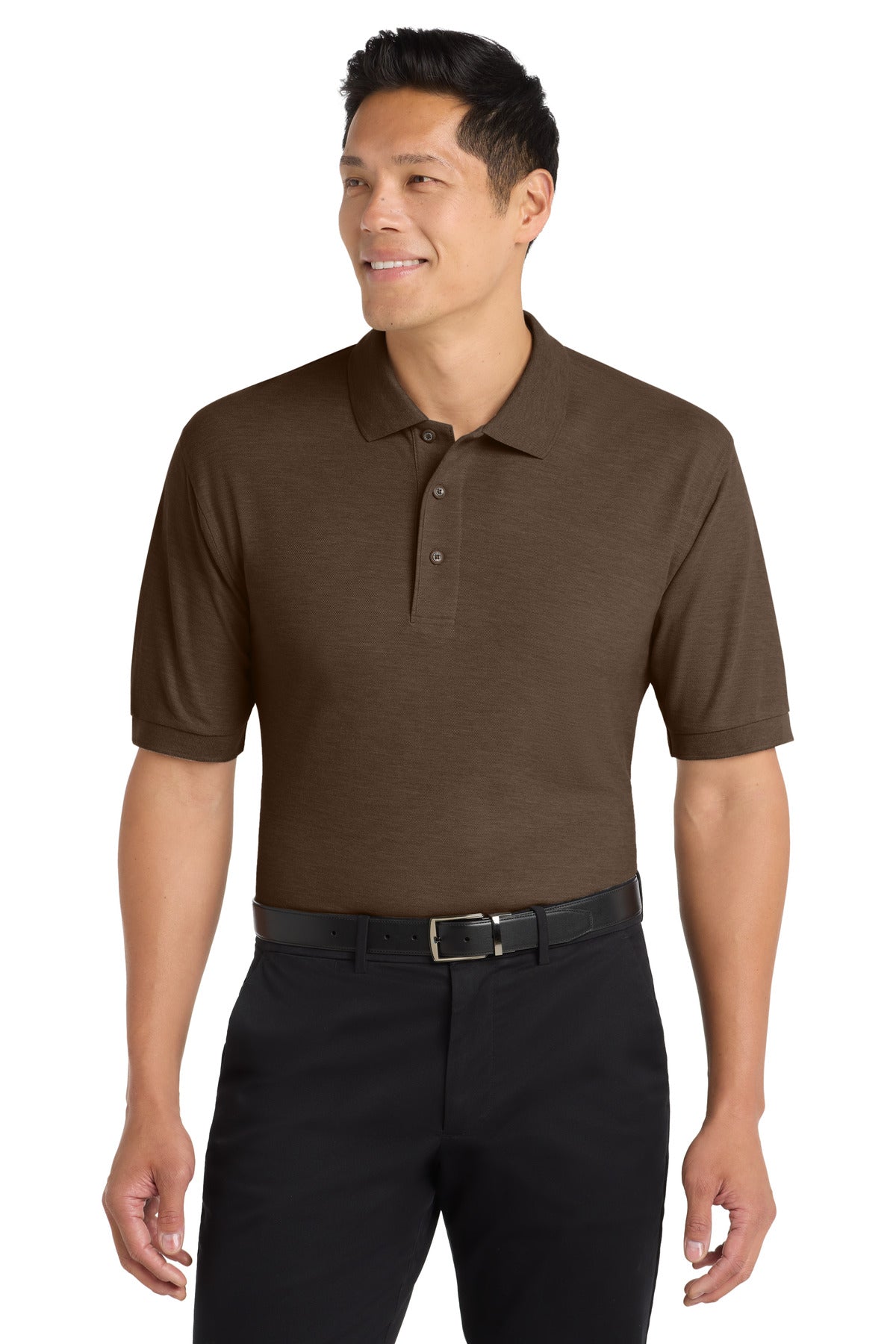 Port Authority Silk Touch Polo – Coffee Bean