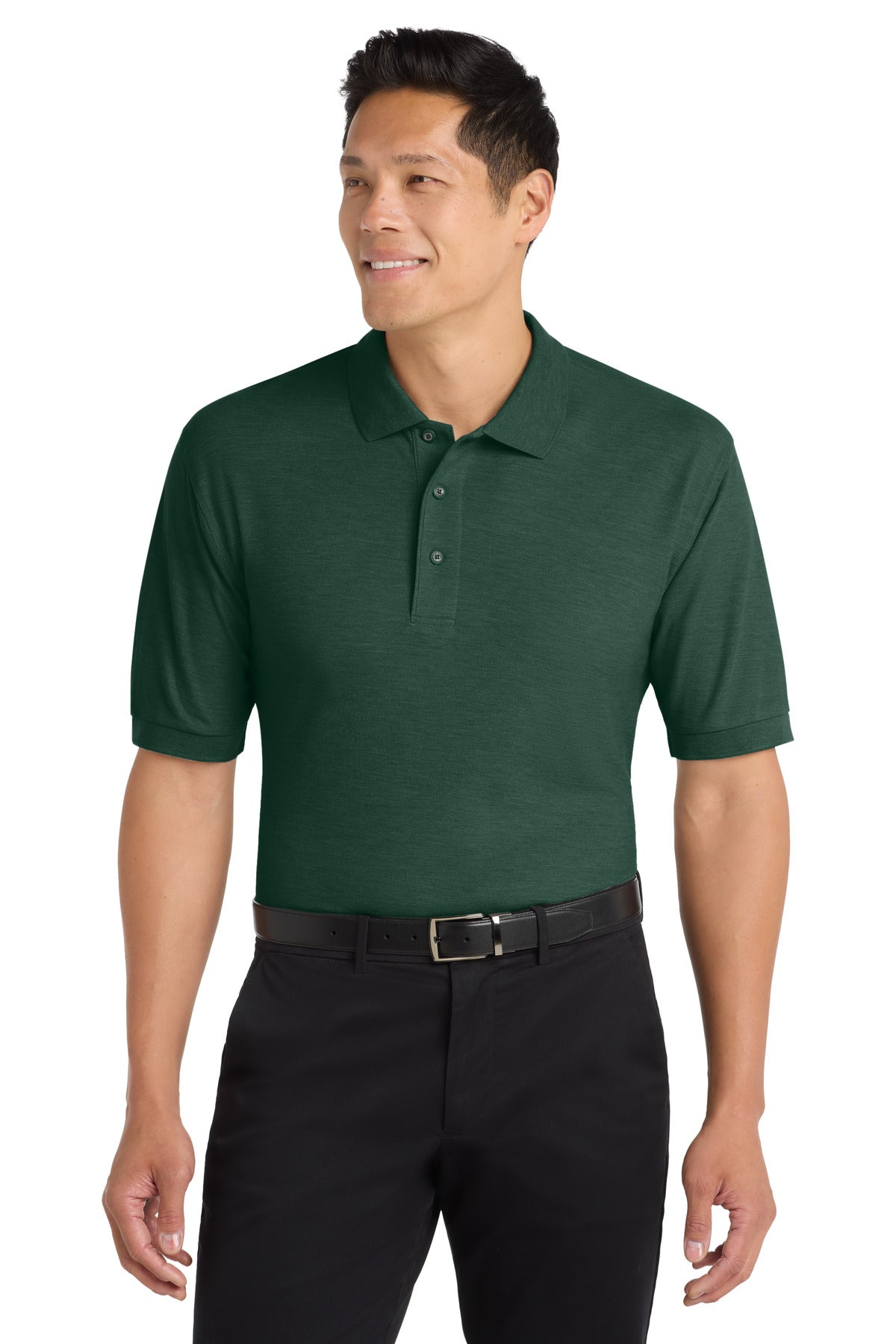 Port Authority Silk Touch Polo – Dark Green