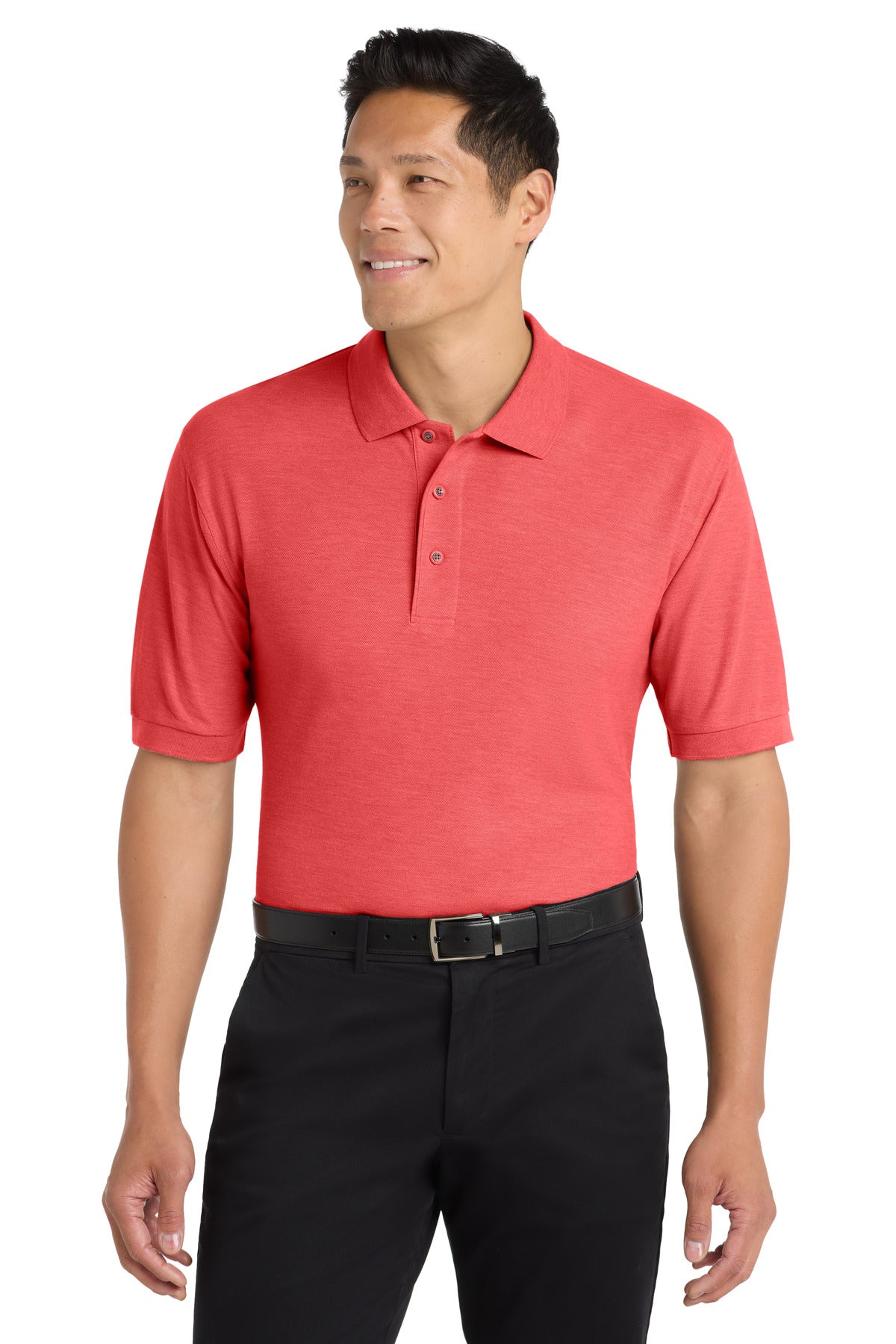 Port Authority Silk Touch Polo – Hibiscus