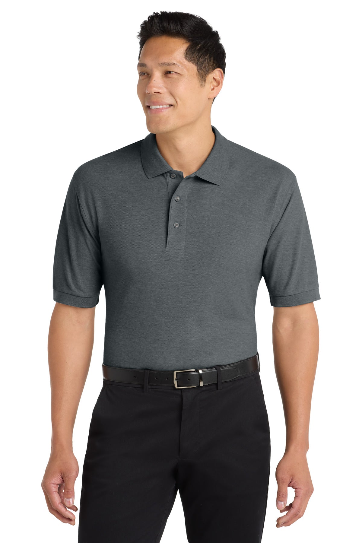 Port Authority Silk Touch Polo – Steel Grey