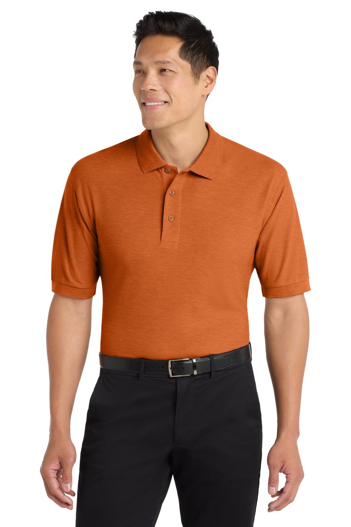 Port Authority Silk Touch Polo – Texas Orange