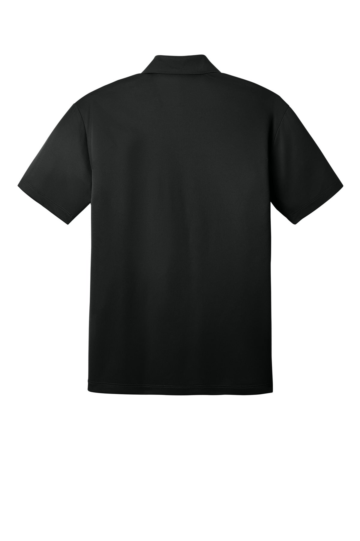 Port Authority Silk Touch Performance Polo – Black – flat back