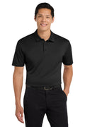 Port Authority Silk Touch Performance Polo – Black – front