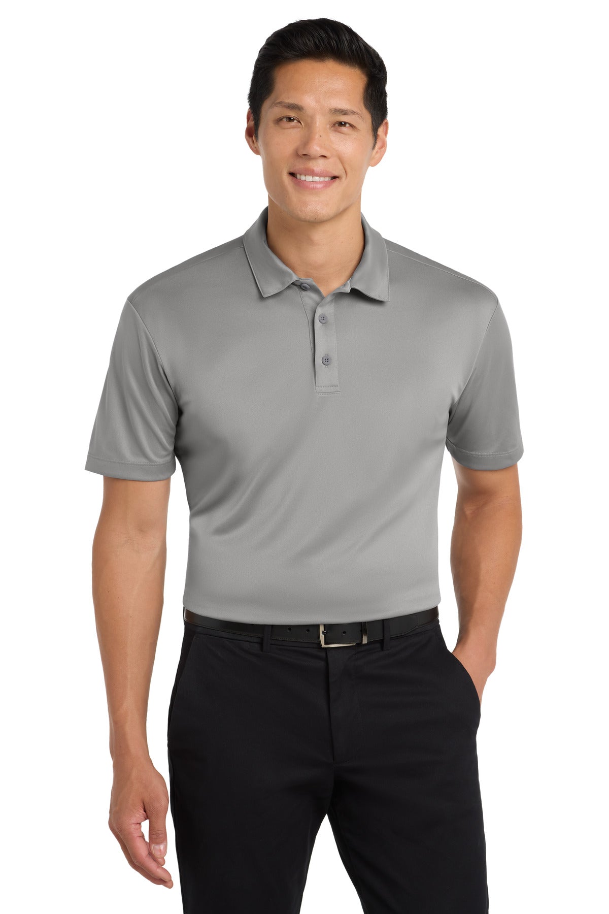Port Authority Silk Touch Performance Polo – Gusty Grey
