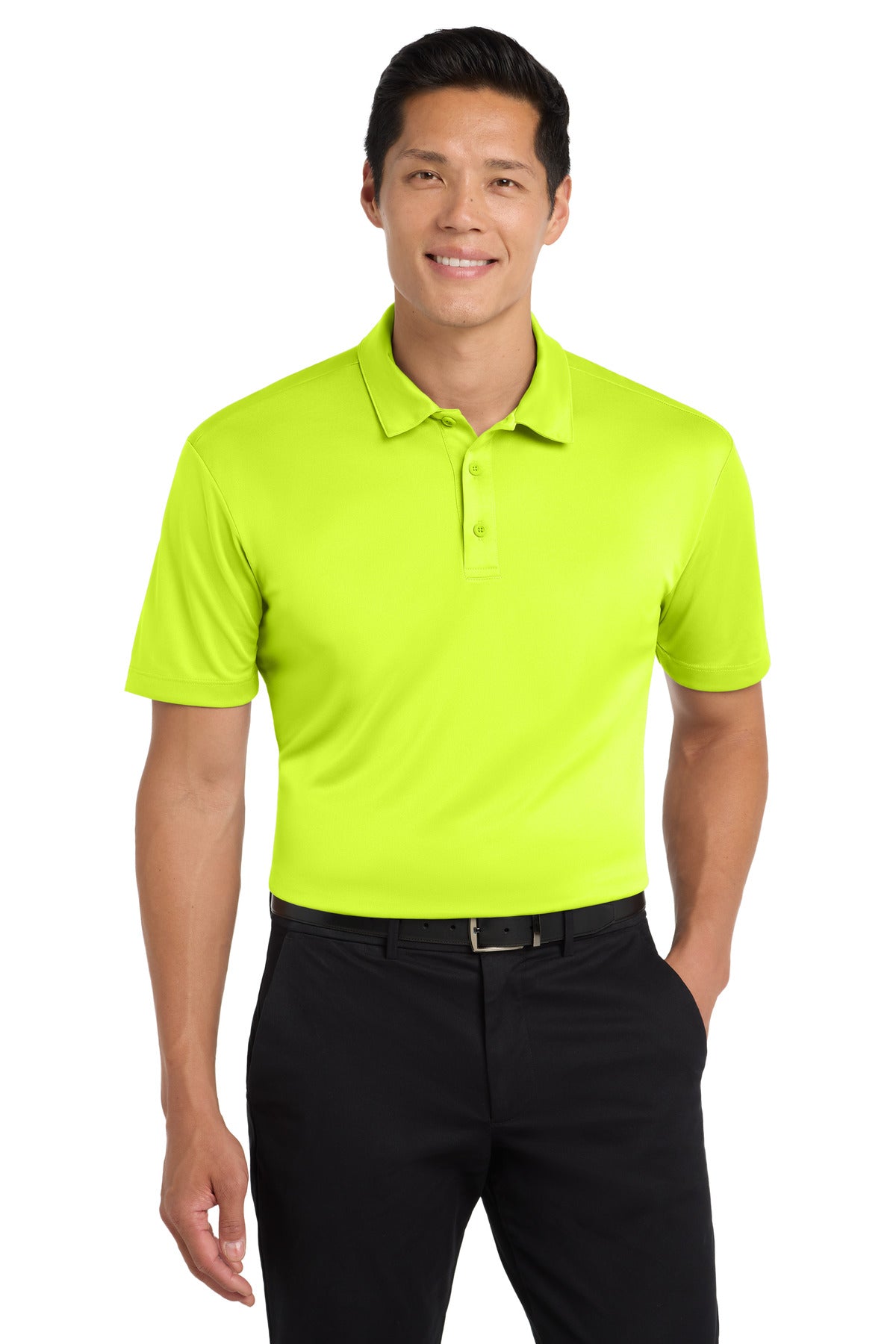 Port Authority Silk Touch Performance Polo – Neon Yellow