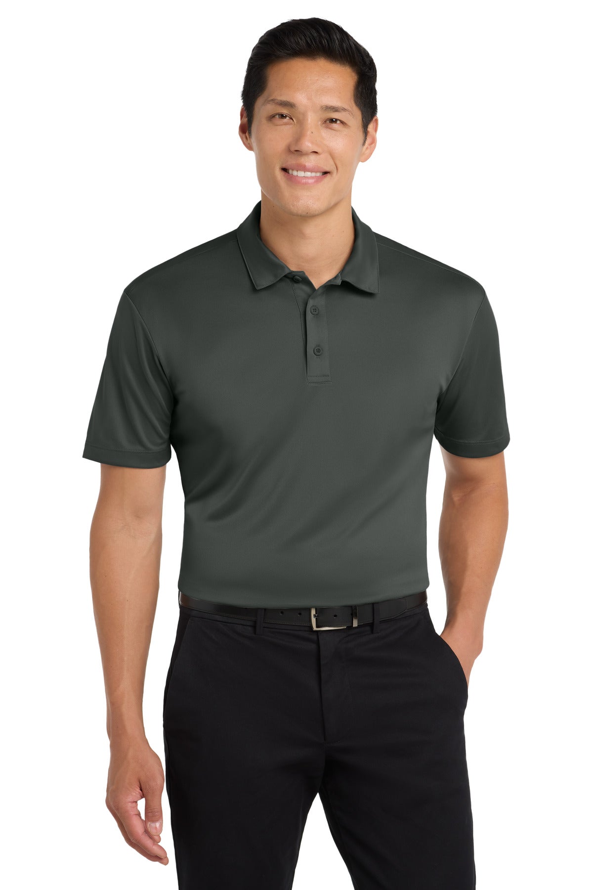 Port Authority Silk Touch Performance Polo – Steel Grey
