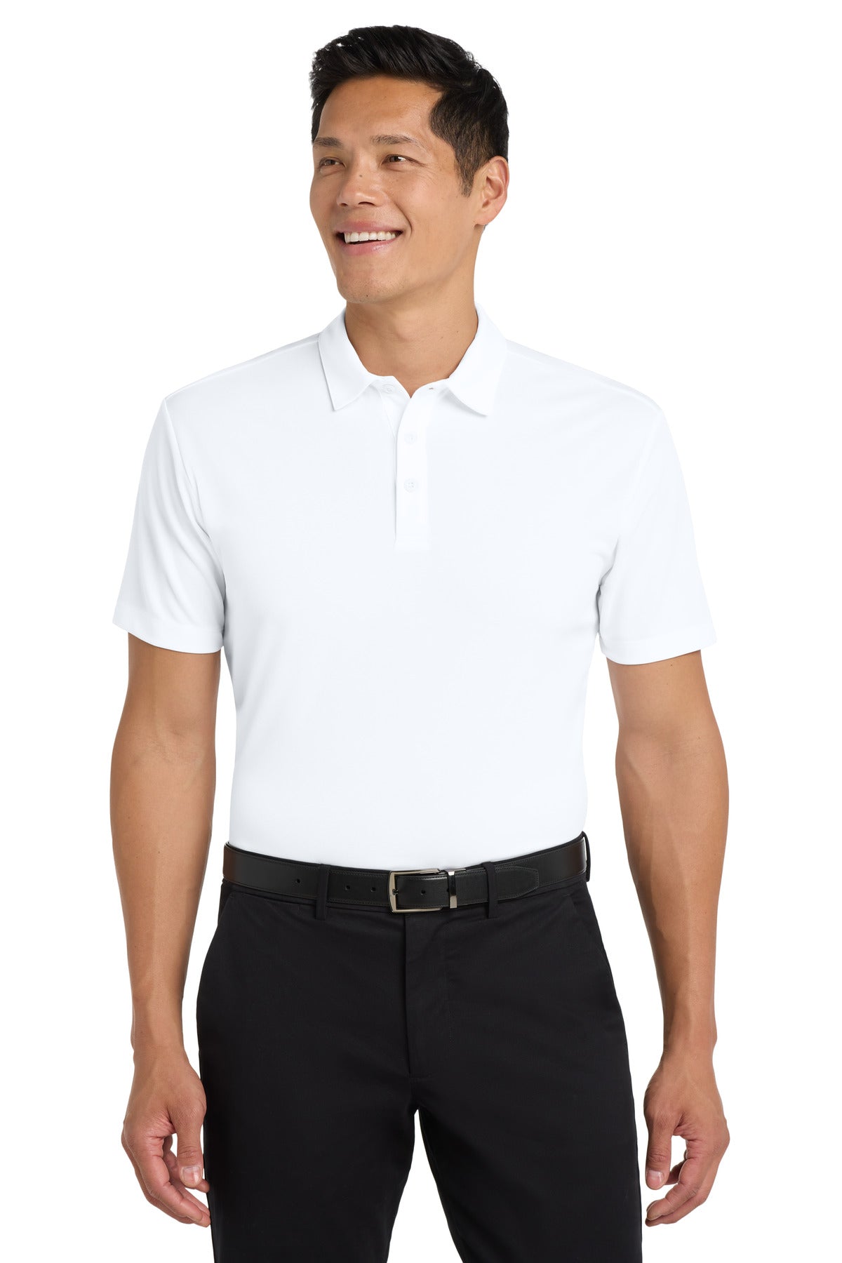 Port Authority Silk Touch Performance Polo – White
