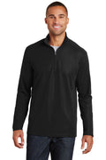 Port Authority Pinpoint Mesh 1/2-Zip – Black