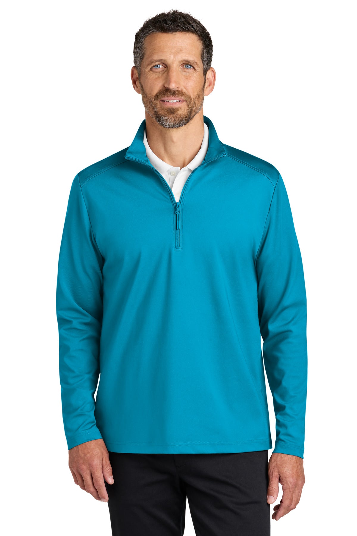 Port Authority C-FREE Double Knit 1/4-Zip – Parcel Blue