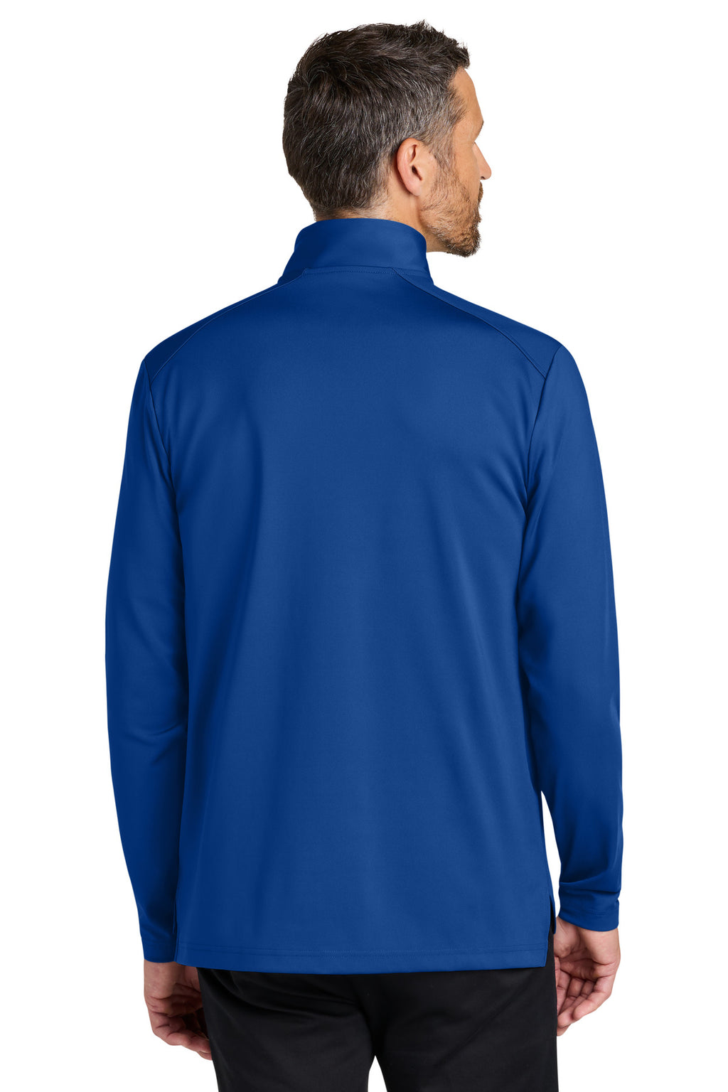 Port Authority C-FREE Double Knit 1/4-Zip – True Royal – back
