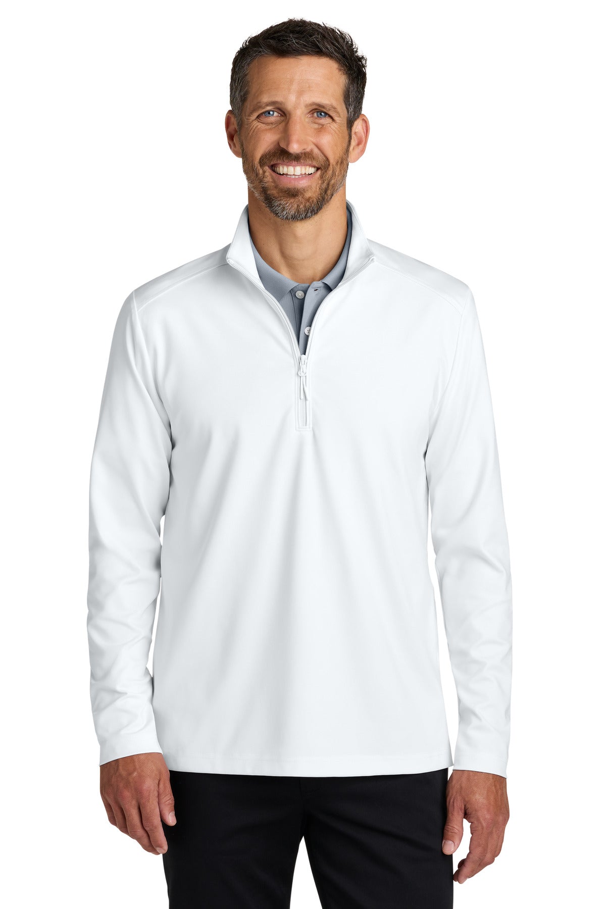 Port Authority C-FREE Double Knit 1/4-Zip – White