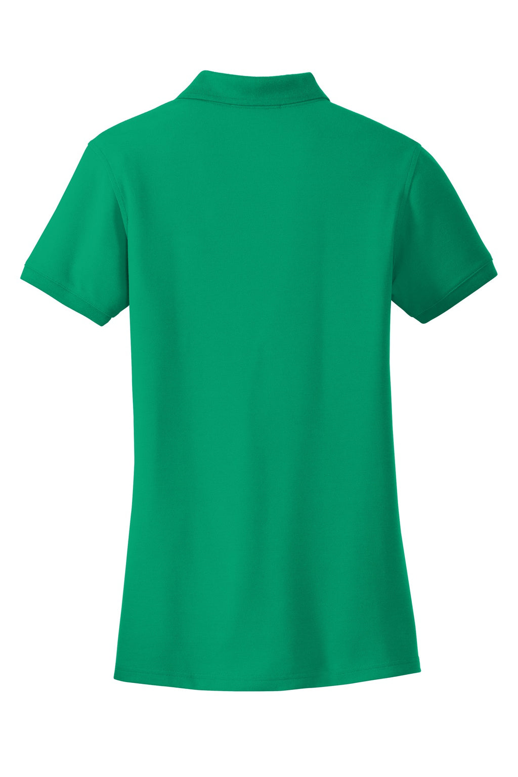 Port Authority Women's Core Classic Pique Polo – Bright Kelly Green – flat back
