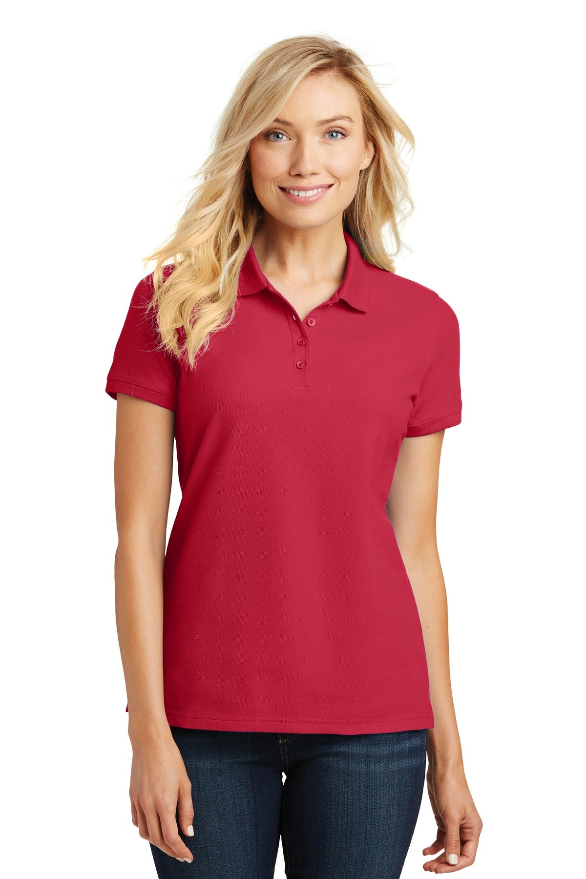 Port Authority Women's Core Classic Pique Polo – Rich Red