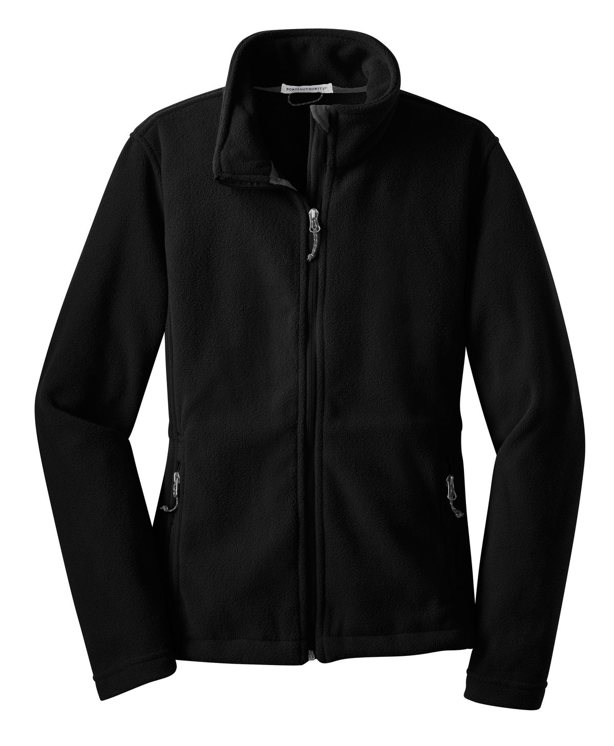 Port Authority Women's Value Fleece Jacket – Black – flat front