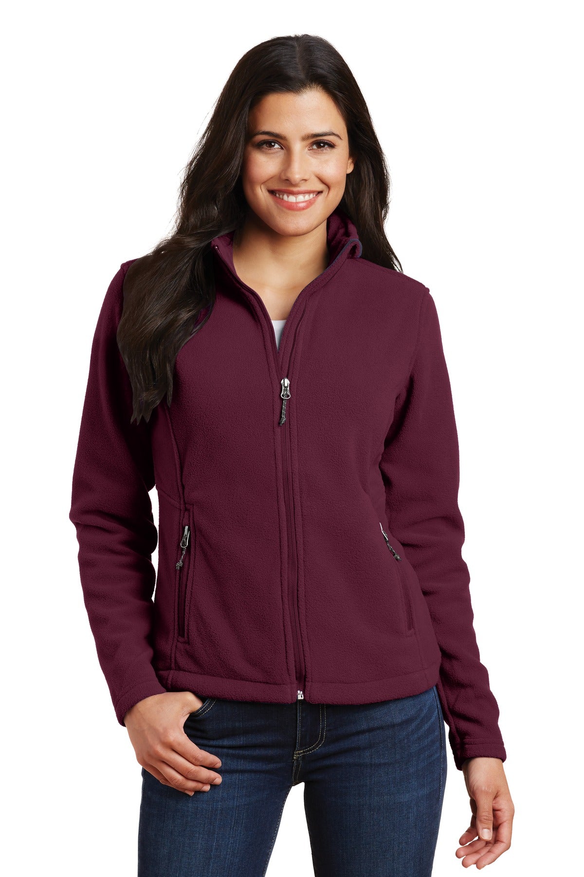 Port Authority Women's Value Fleece Jacket – Maroon