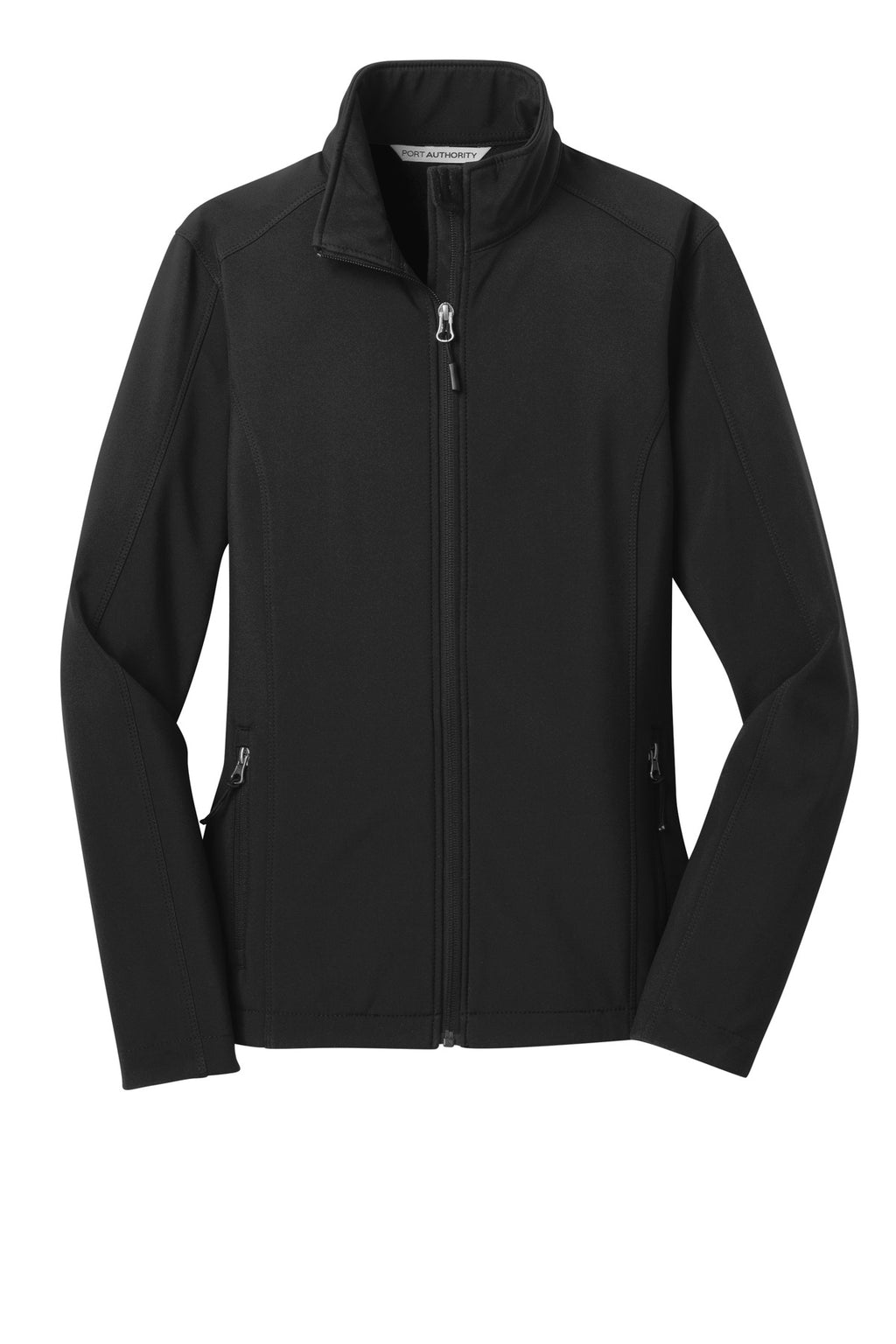 Port Authority Women's Core Soft Shell Jacket – Black – flat front