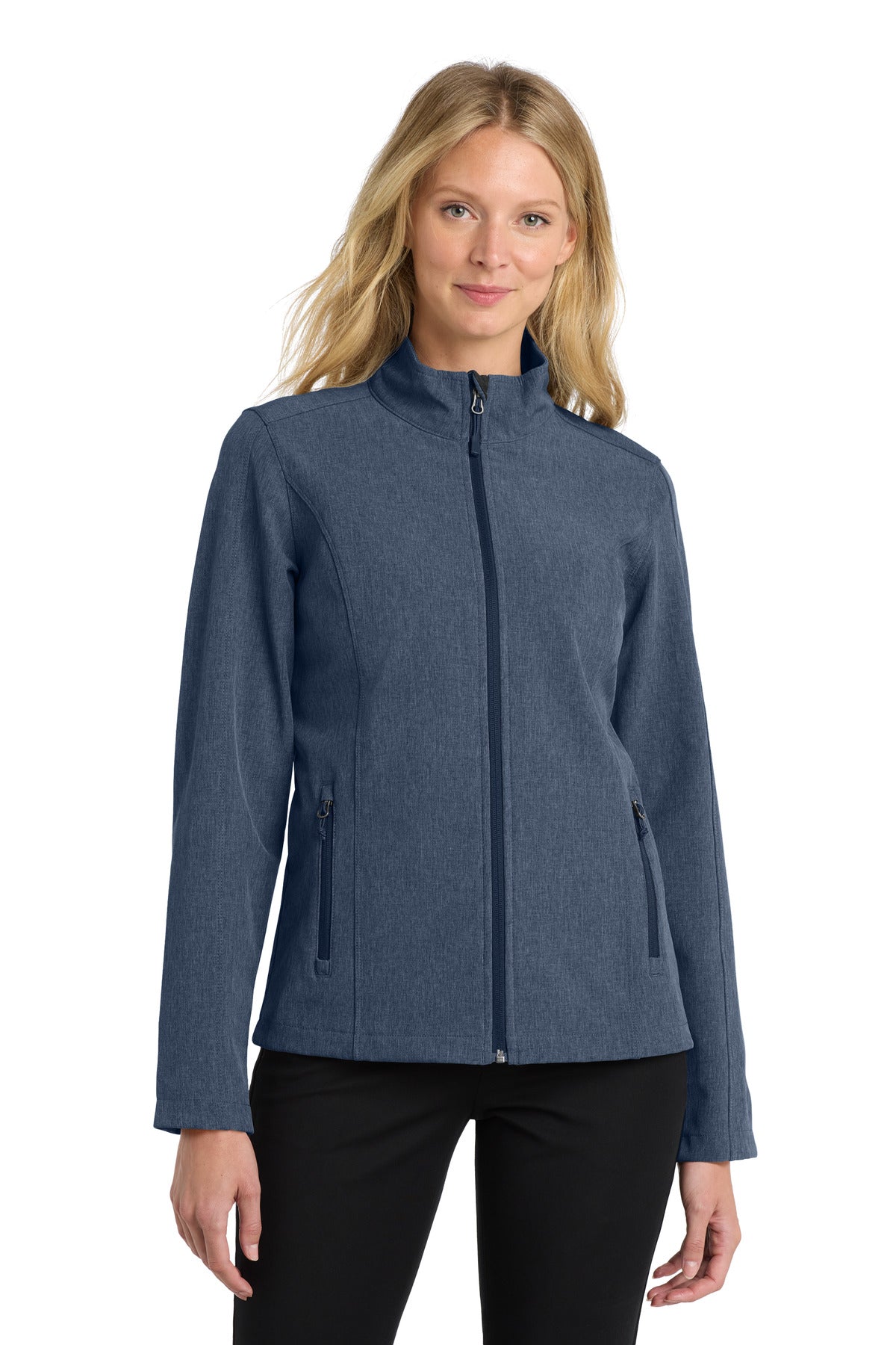 Port Authority Women's Core Soft Shell Jacket – Navy Heather