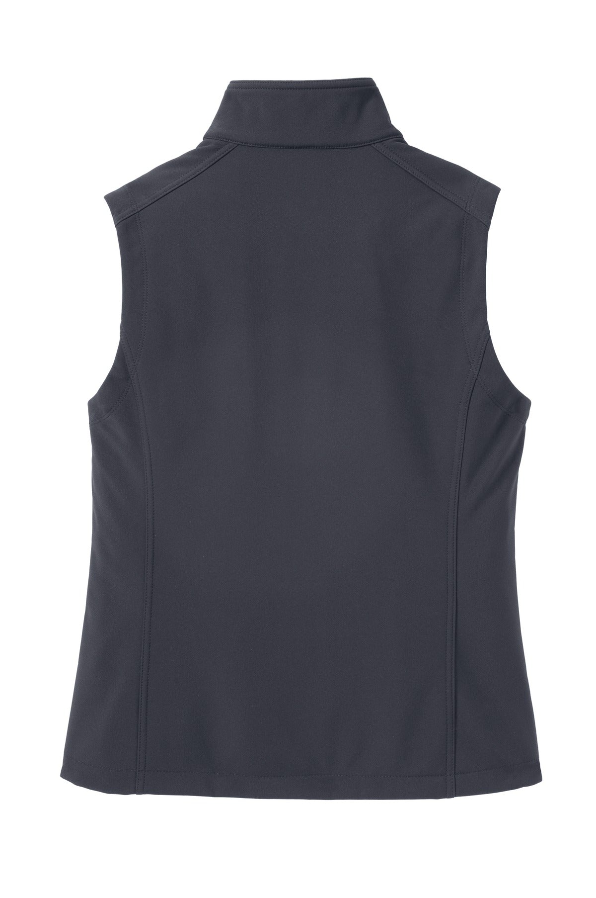 Port Authority Women's Core Soft Shell Vest – Battleship Grey – flat back