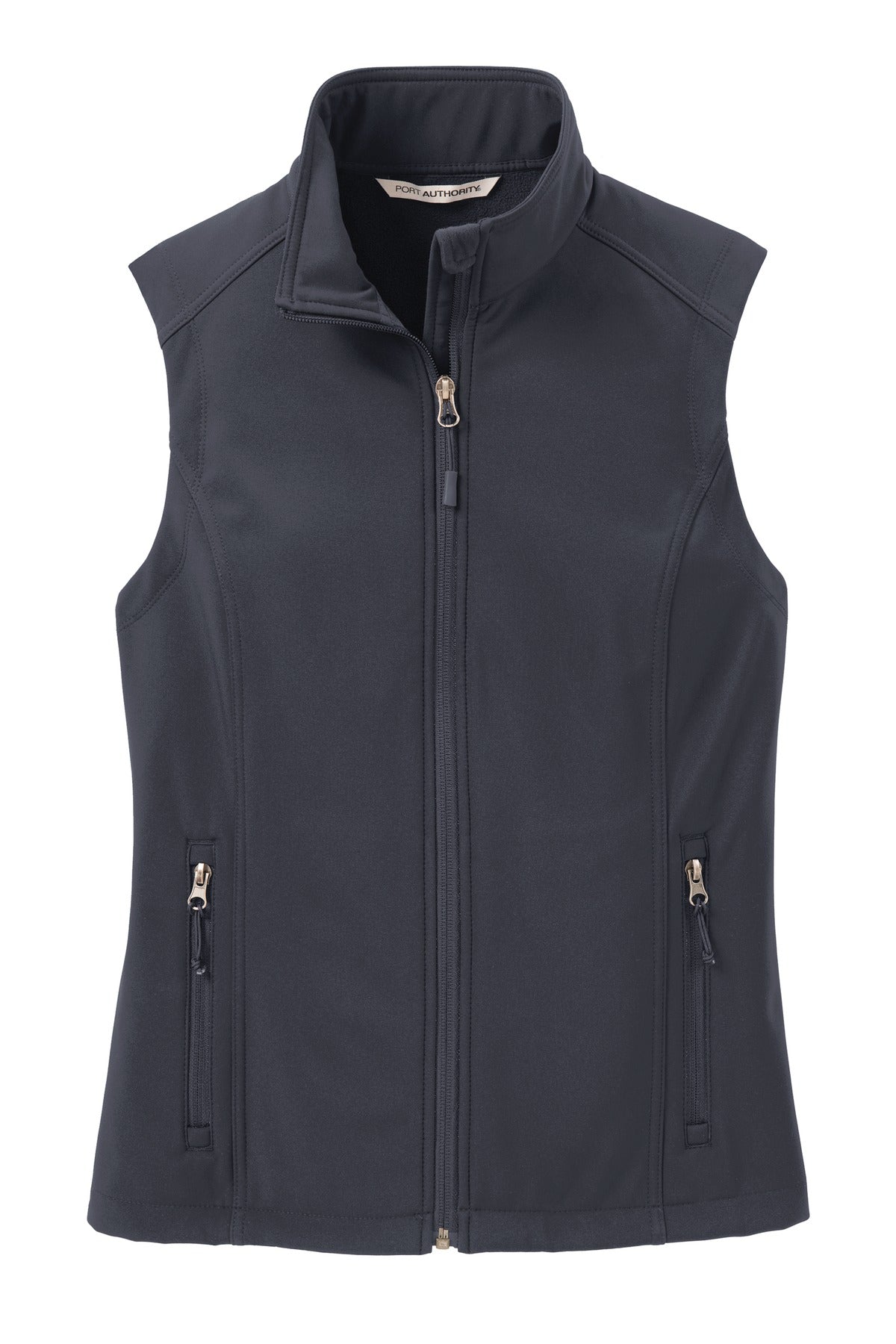 Port Authority Women's Core Soft Shell Vest – Battleship Grey – flat front
