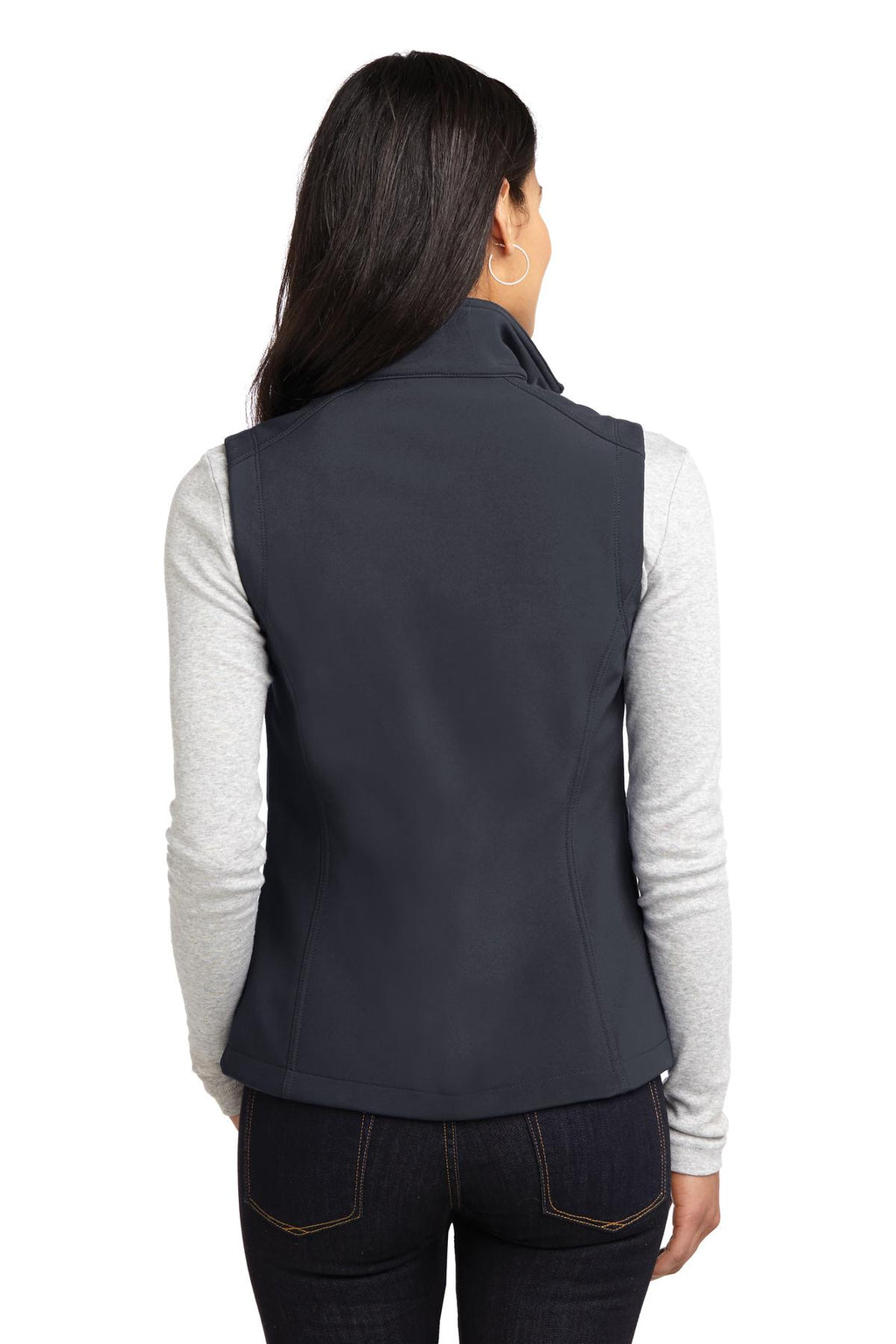 Port Authority Women's Core Soft Shell Vest – Battleship Grey – back