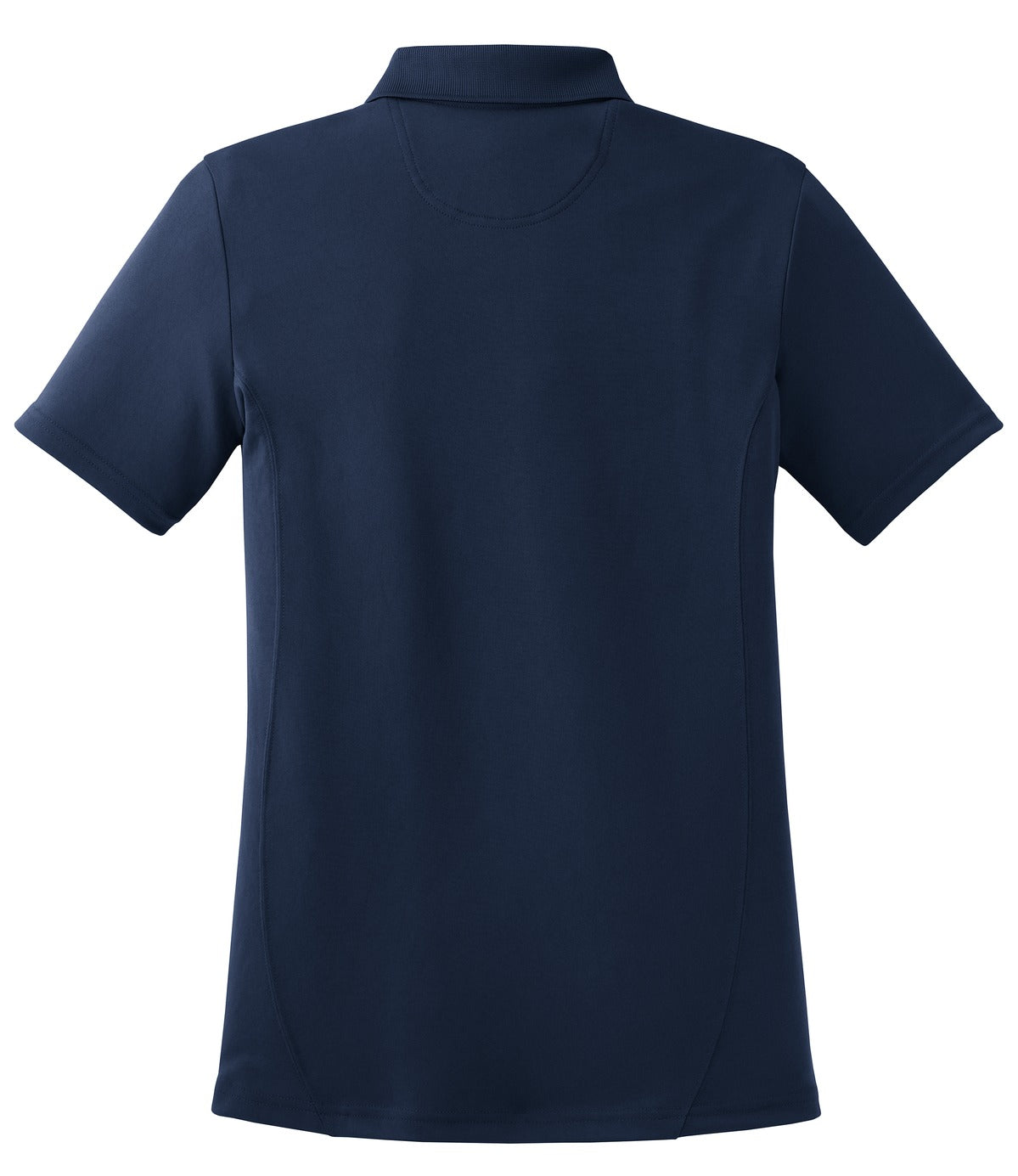 Sport-Tek Women's Dry Zone Raglan Accent Polo – True Navy – flat back