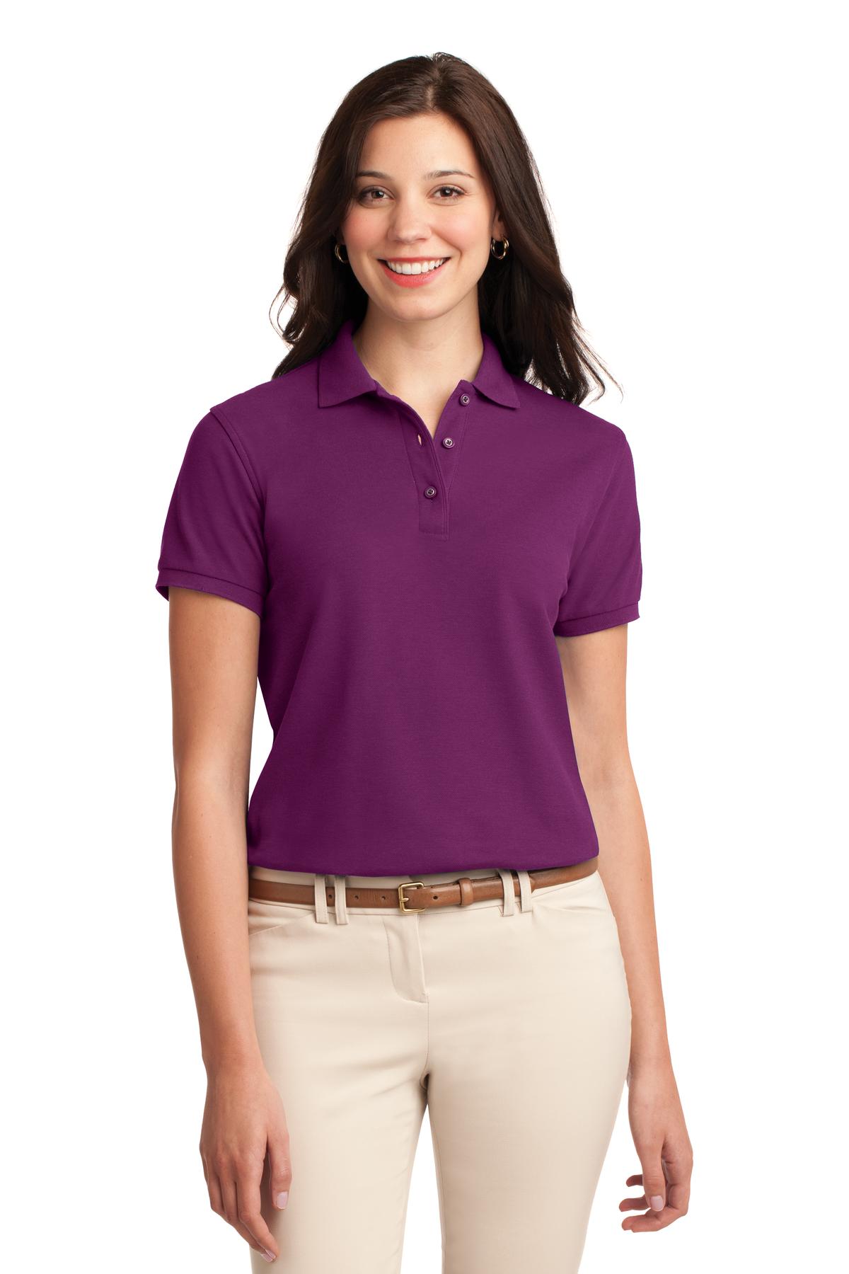 Port Authority Women's Silk Touch Polo – Deep Berry