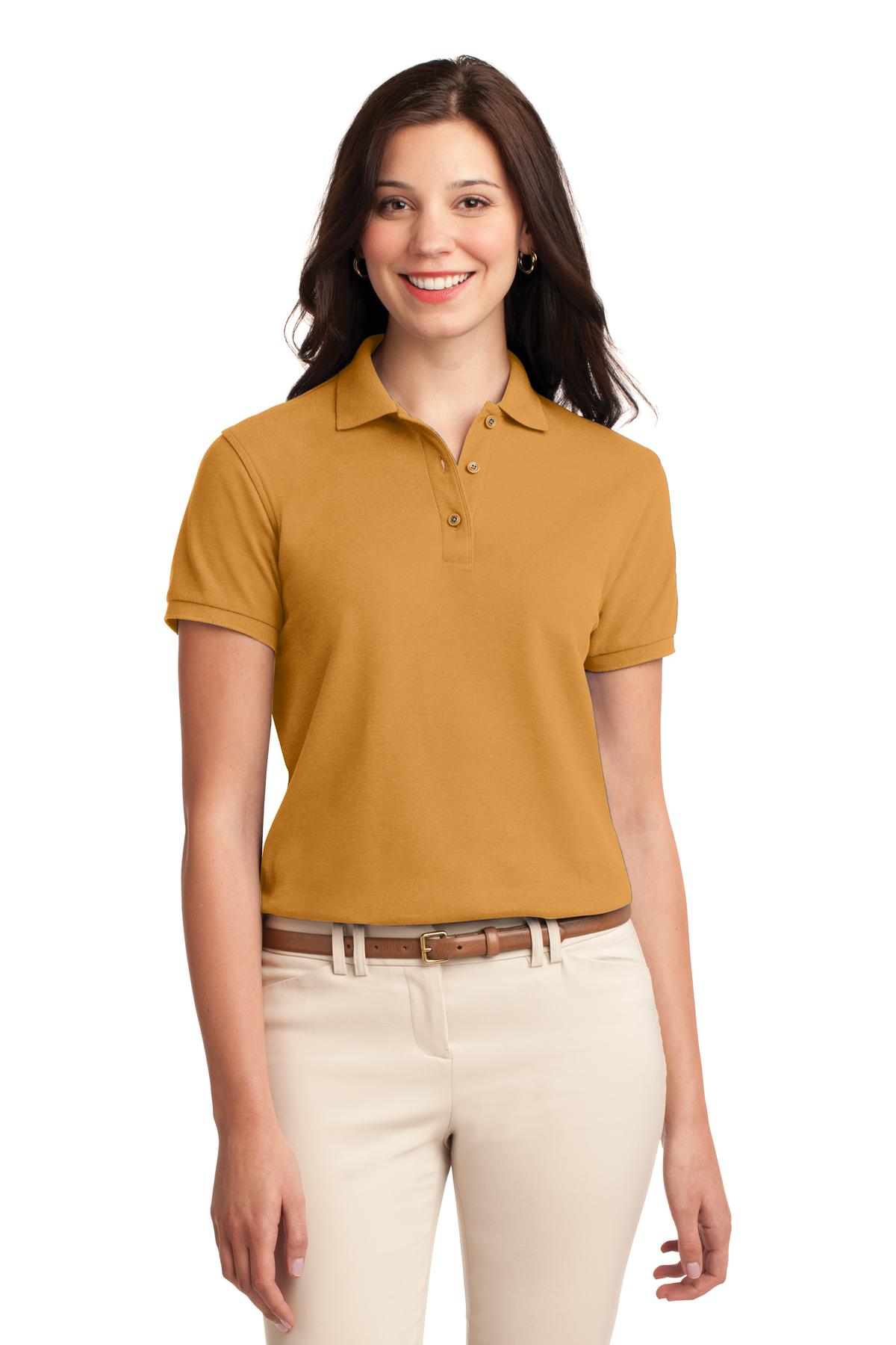 Port Authority Women's Silk Touch Polo – Gold