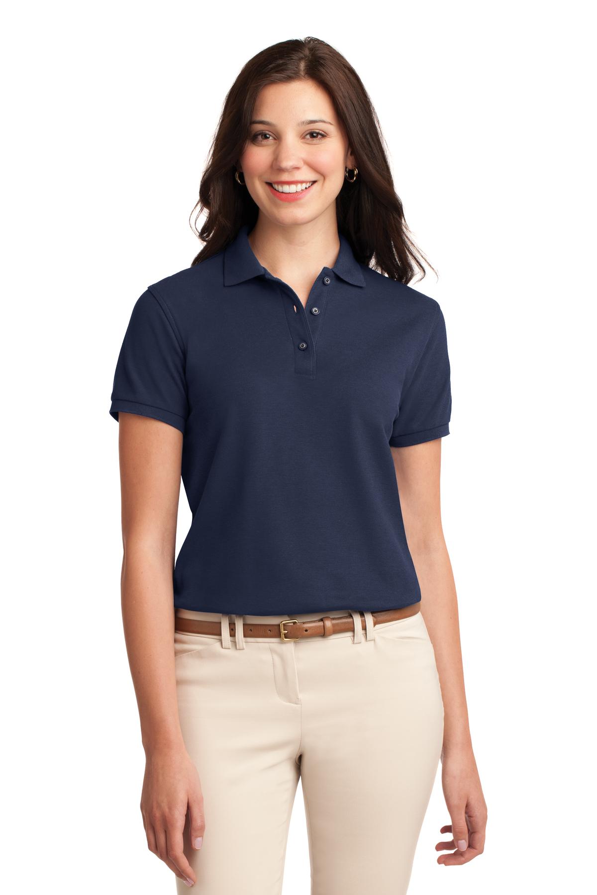 Port Authority Women's Silk Touch Polo – Navy