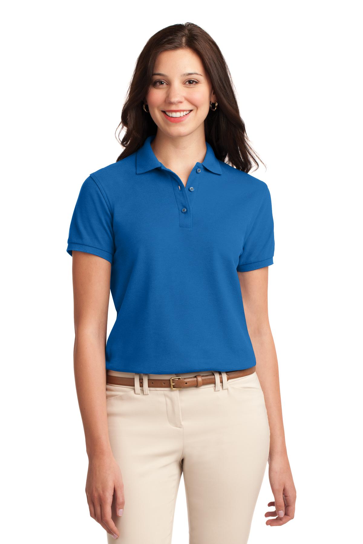 Port Authority Women's Silk Touch Polo – Strong Blue
