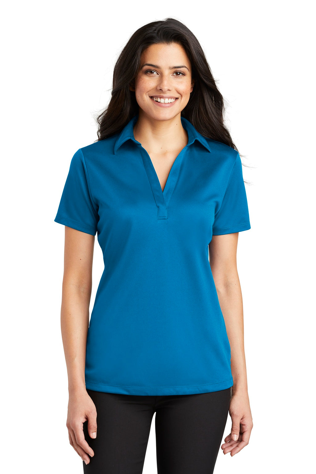 Port Authority Women's Silk Touch Performance Polo – Brilliant Blue