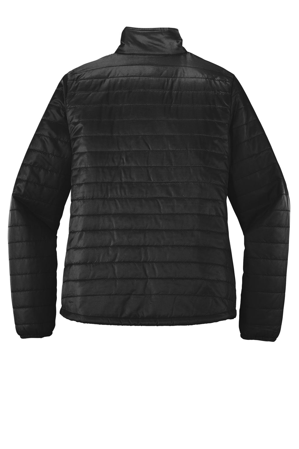 Port Authority Women's Packable Puffy Jacket – Deep Black – flat back