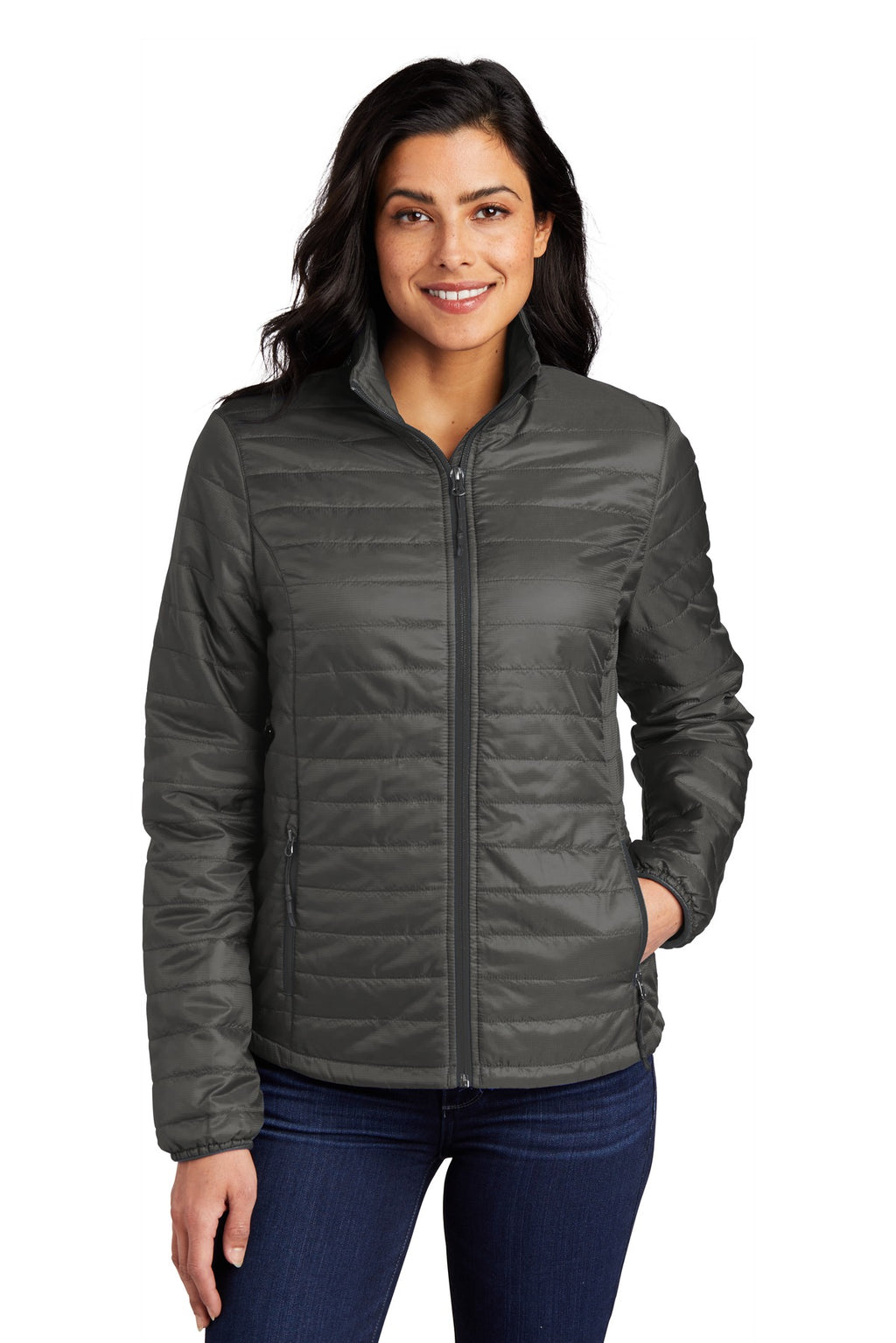 Port Authority Women's Packable Puffy Jacket – Sterling Grey/Graphite