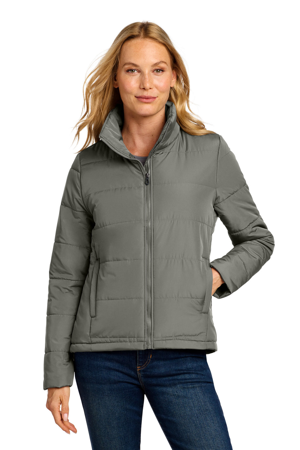 Port Authority Women's Puffer Jacket – Shadow Grey