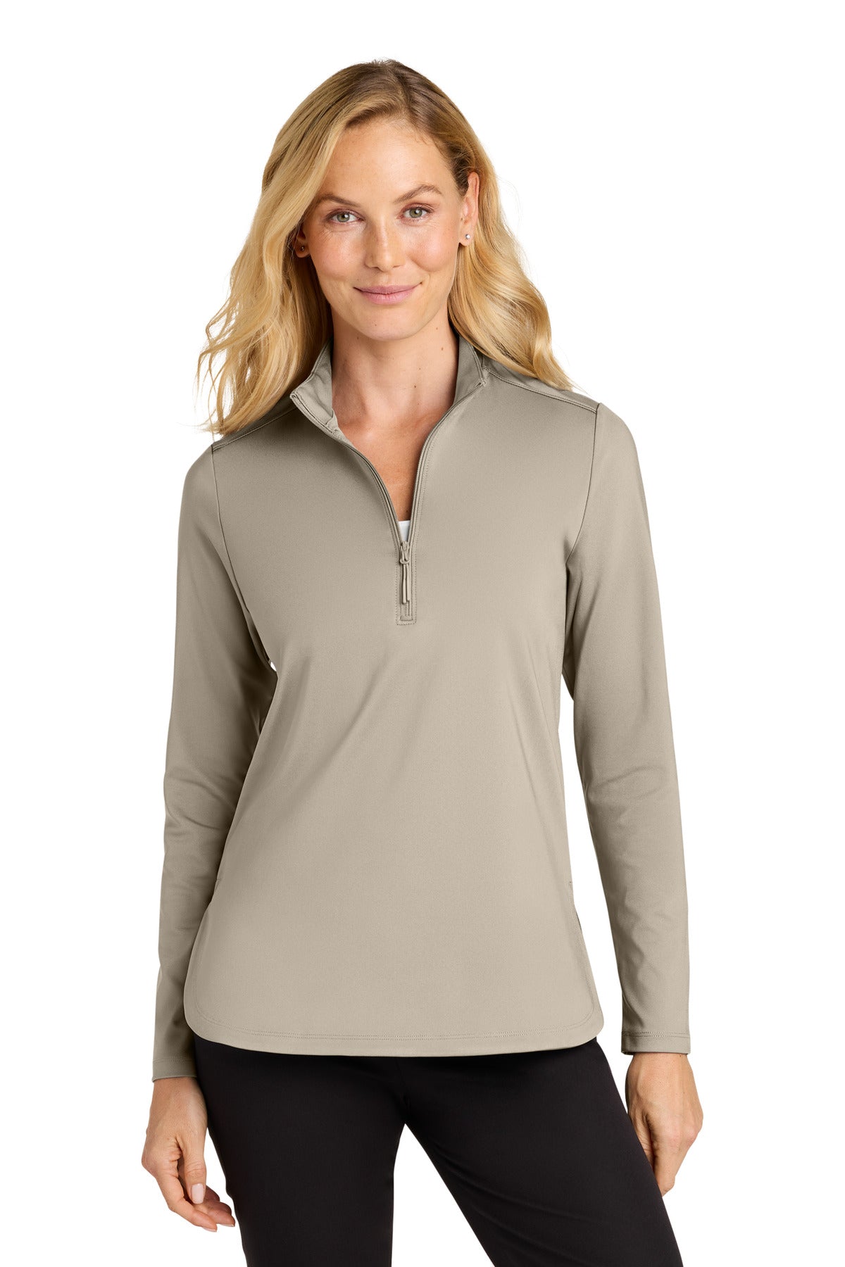 Port Authority Women's C-FREE Double Knit 1/4-Zip – Sahara