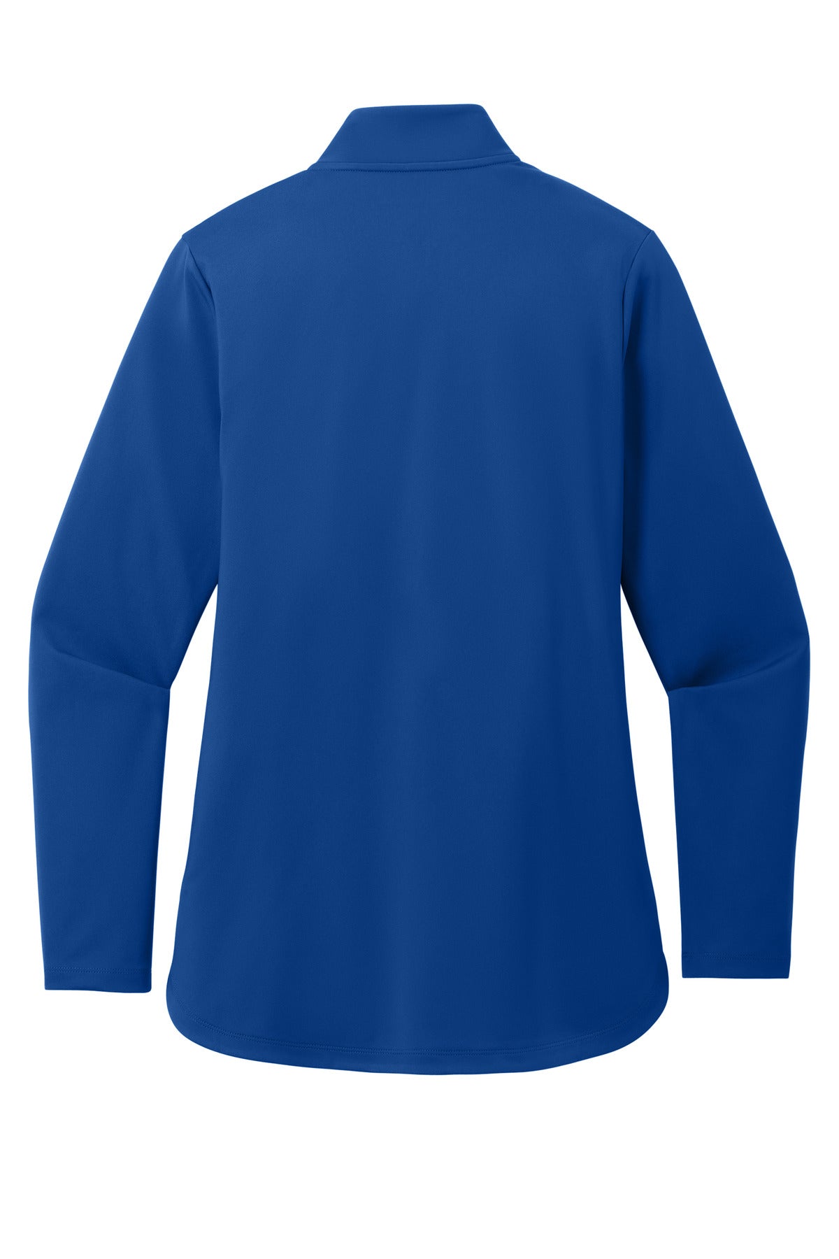 Port Authority Women's C-FREE Double Knit 1/4-Zip – True Royal – flat back