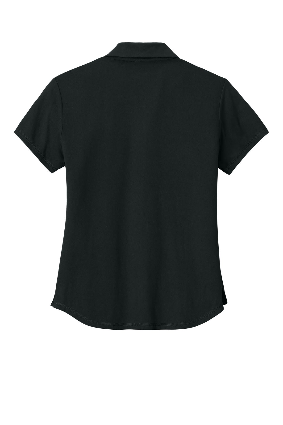 New Era Women's Power Polo – Black – flat back