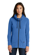 New Era Women's Tri-Blend Fleece Full-Zip Hoodie – Royal Heather