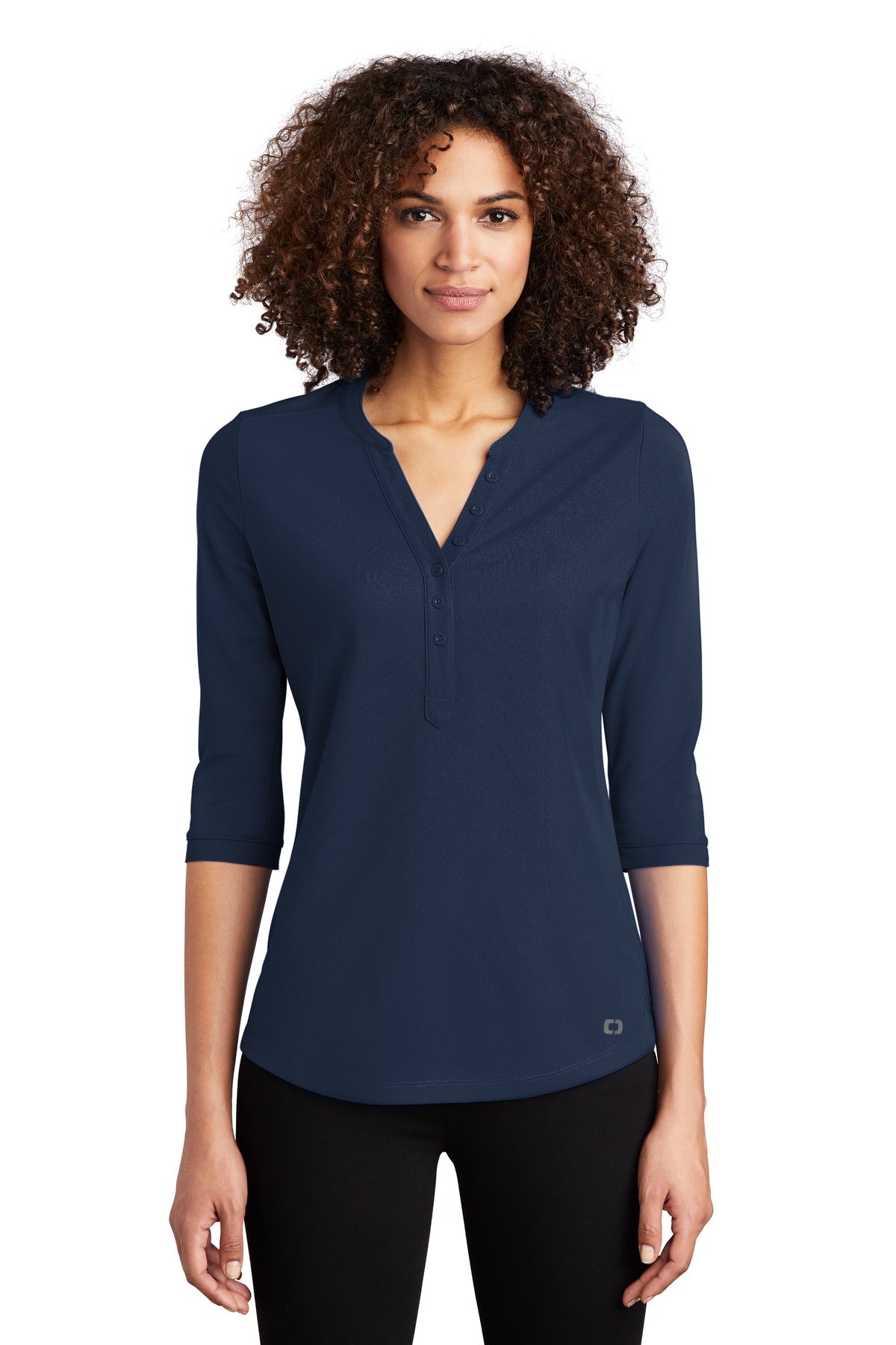 OGIO Women's Jewel Henley – Navy