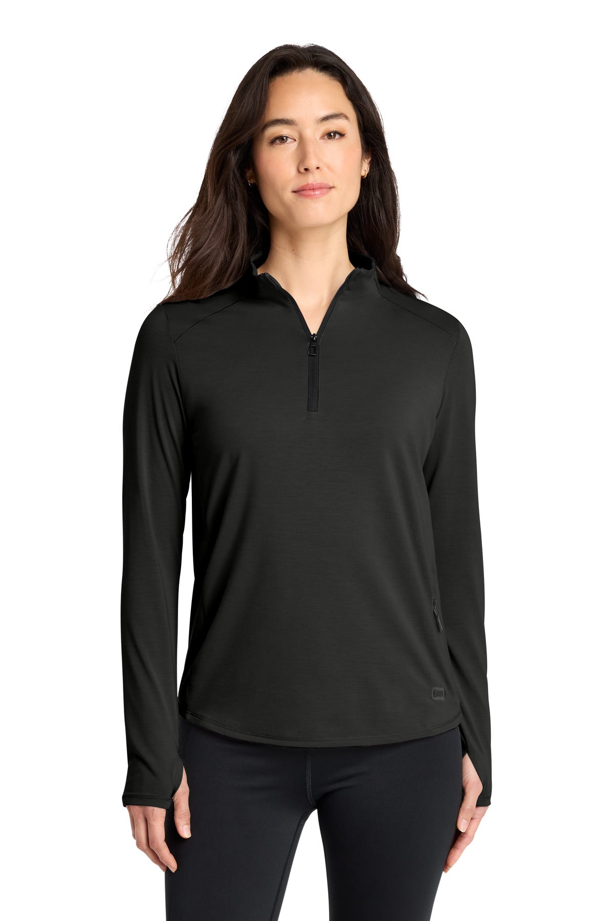 OGIO Women's Motion 1/4-Zip – Blacktop