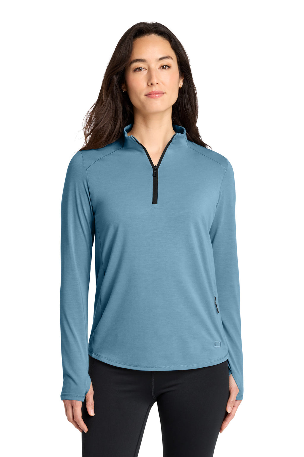 OGIO Women's Motion 1/4-Zip – Blue Mist