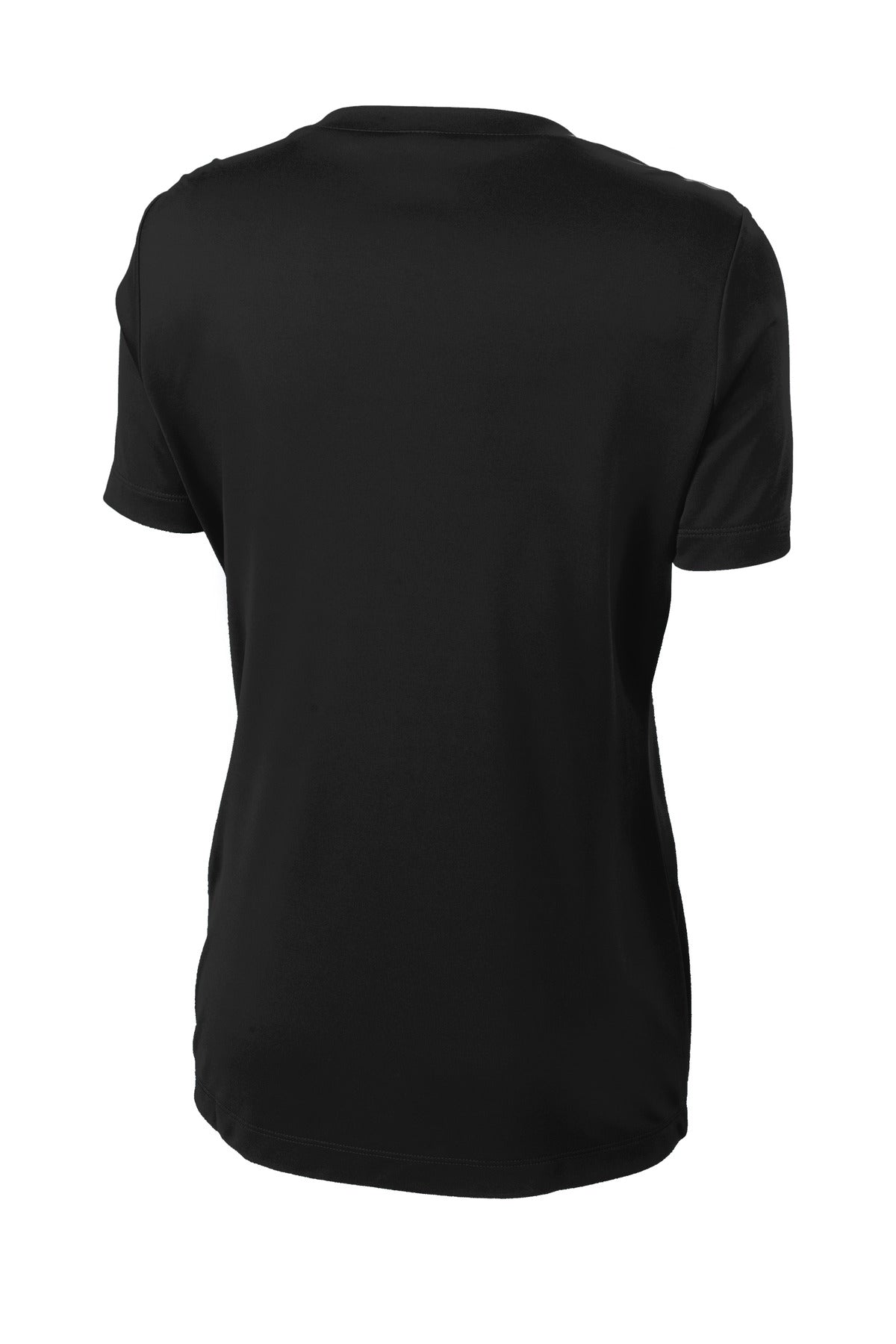 Sport-Tek Women's PosiCharge Competitor Tee – Black – flat back