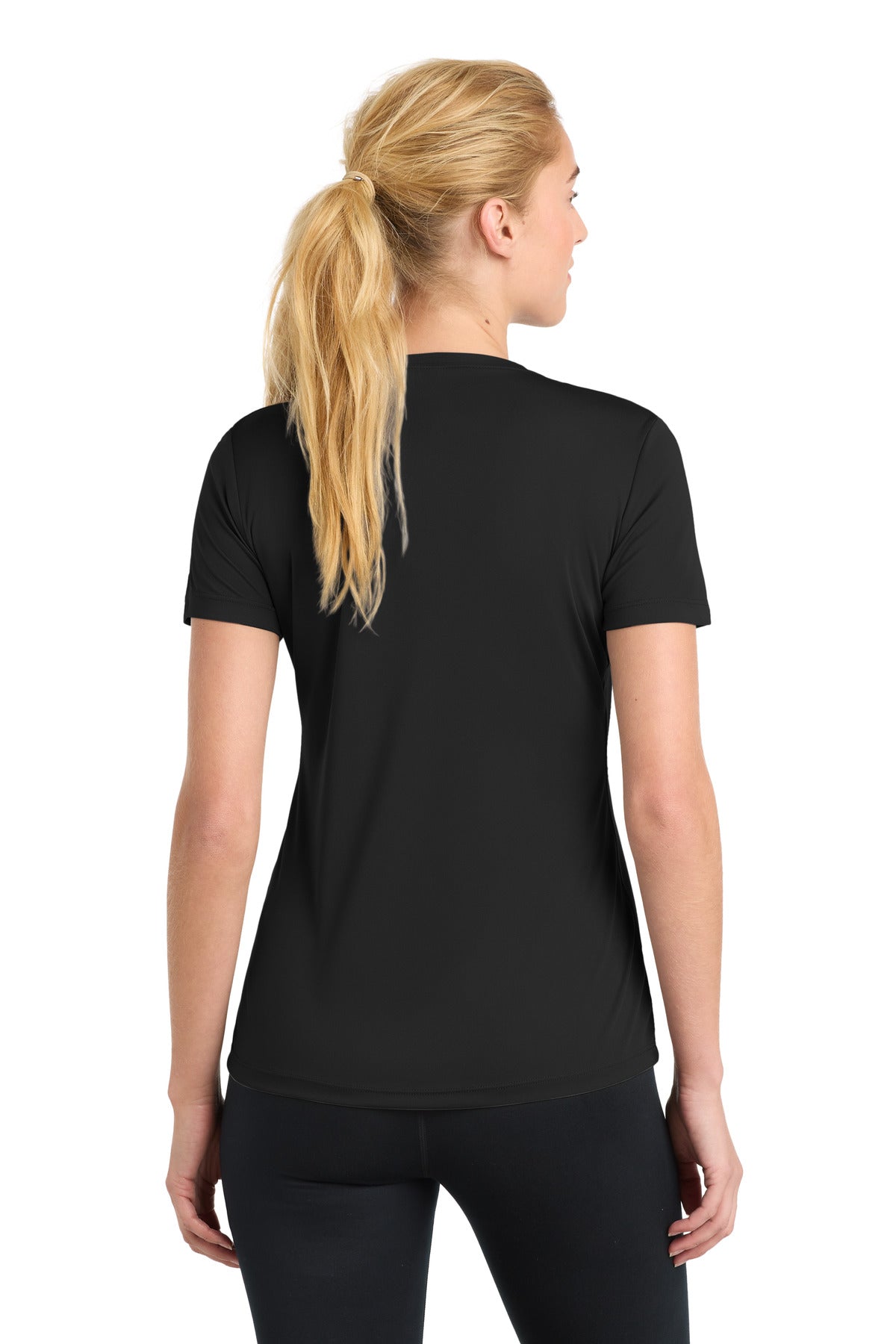 Sport-Tek Women's PosiCharge Competitor Tee – Black – back