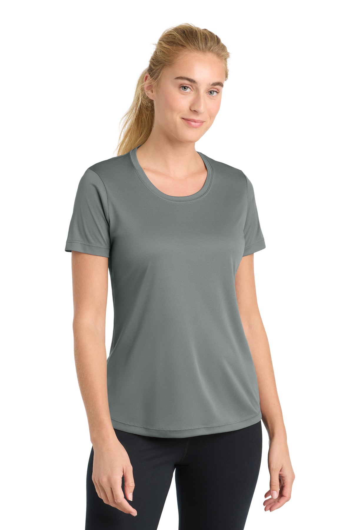 Sport-Tek Women's PosiCharge Competitor Tee – Grey Concrete