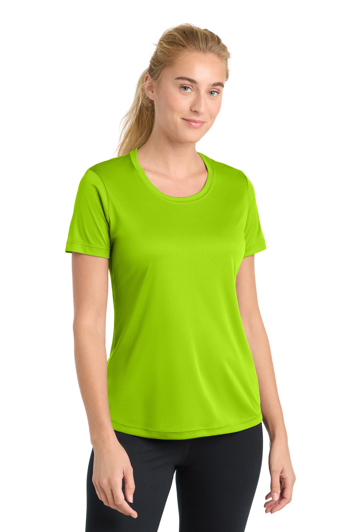 Sport-Tek Women's PosiCharge Competitor Tee – Lime Shock