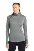 Sport-Tek Women's PosiCharge Competitor 1/4-Zip Pullover – Grey Concrete